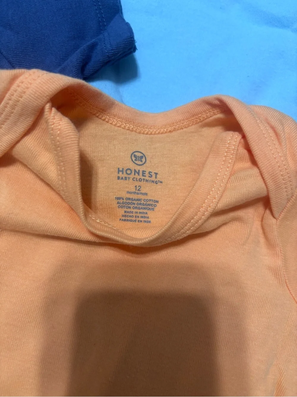 Lot of 4 honest brand onesies 12 month short sleeve